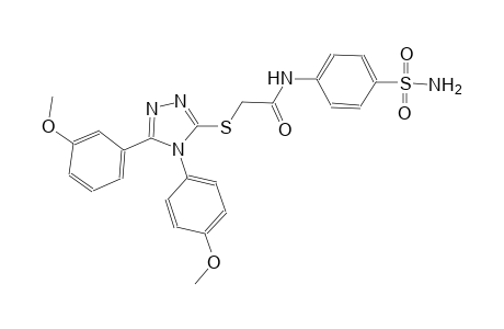 N-[4-(aminosulfonyl)phenyl]-2-{[5-(3-methoxyphenyl)-4-(4-methoxyphenyl)-4H-1,2,4-triazol-3-yl]sulfanyl}acetamide