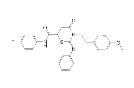 2H-1,3-thiazine-6-carboxamide, N-(4-fluorophenyl)tetrahydro-3-[2-(4-methoxyphenyl)ethyl]-4-oxo-2-(phenylimino)-, (2Z)-