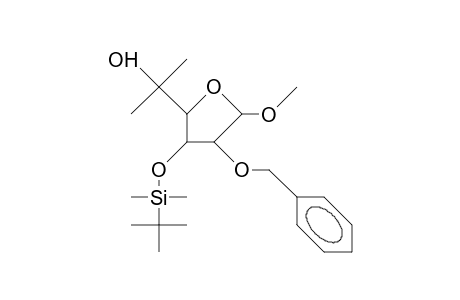 Methyl 2-O-benzyl-6-deoxy-5-C-methyl-3-O-tert-butyldimethylsilyl-A-L-arabino-hexofuranoside