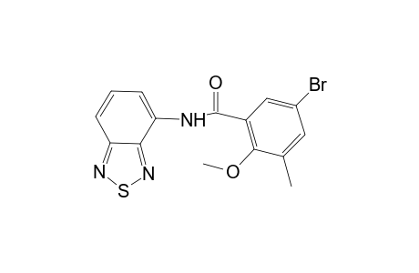 Benzamide, N-(2,1,3-benzothiadiazol-4-yl)-5-bromo-2-methoxy-3-methyl-