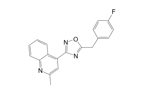 5-[(4-fluorophenyl)methyl]-3-(2-methylquinolin-4-yl)-1,2,4-oxadiazole