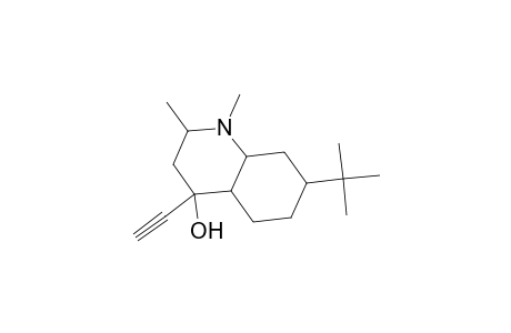 7-tert-Butyl-4-ethynyl-1,2-dimethyldecahydro-4-quinolinol