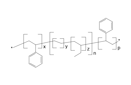Polystyrene-b-poly(ethylene-co-ethylethylene)-b-polystyrene
