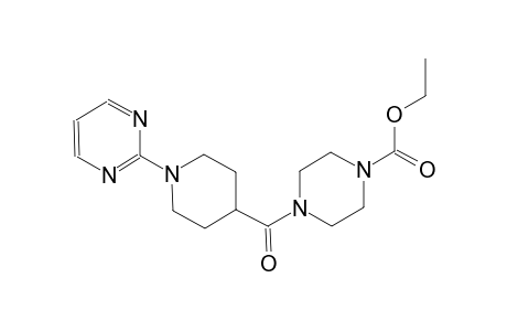 1-piperazinecarboxylic acid, 4-[[1-(2-pyrimidinyl)-4-piperidinyl]carbonyl]-, ethyl ester