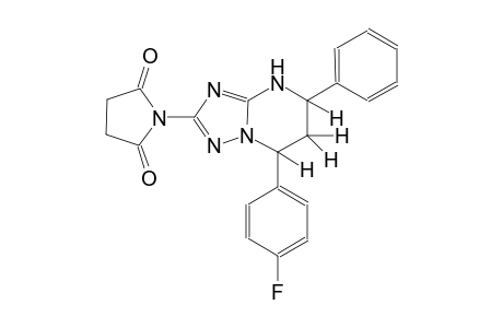 1-[7-(4-fluorophenyl)-5-phenyl-4,5,6,7-tetrahydro[1,2,4]triazolo[1,5-a]pyrimidin-2-yl]-2,5-pyrrolidinedione