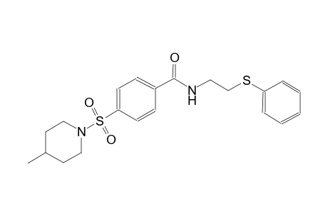 benzamide, 4-[(4-methyl-1-piperidinyl)sulfonyl]-N-[2-(phenylthio)ethyl]-