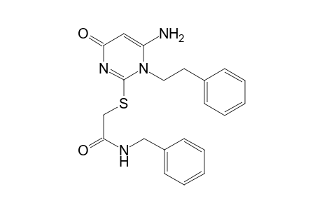 2-[(6-amino-4-keto-1-phenethyl-pyrimidin-2-yl)thio]-N-benzyl-acetamide