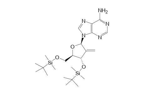 9-(3,5-Bis-O-(tert-butyldimethylsilyl)-2-deoxy-2-methylene-.beta.D-erythro-pentofuranosyl)adenine