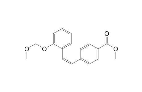 Benzoic acid, 4-[2-[2-(methoxymethoxy)phenyl]ethenyl]-, methyl ester, (Z)-