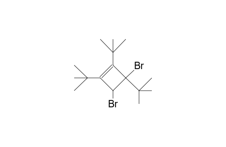 trans(?)-3,4-Dibromo-1,2,3-tri-tert-butyl-cyclobutene