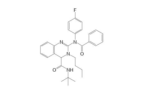 2-[Benzoyl-(4-fluoro-phenyl)-amino]-3-butyl-3,4-dihydro-quinazoline-4-carboxylic acid tert-butylamide