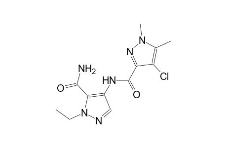 N-[5-(aminocarbonyl)-1-ethyl-1H-pyrazol-4-yl]-4-chloro-1,5-dimethyl-1H-pyrazole-3-carboxamide