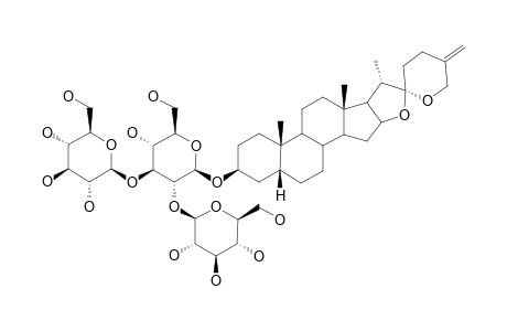 SCHIDIGERA-SAPONIN-A3;5-BETA-SPIROST-25(27)-EN-3-BETA-OL-3-O-BETA-D-XYLOPYRANOSYL-(1->3)-[BETA-D-GLUCOPYRANOSYL-(1->2)]-BETA-D-GLUCOPYRANOSIDE