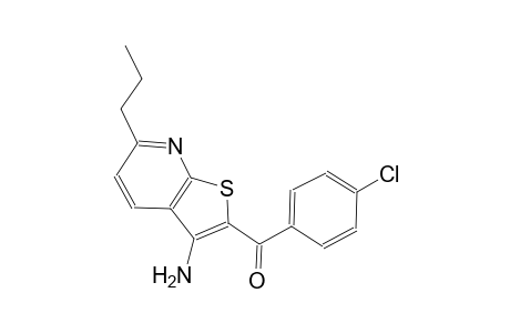 (3-amino-6-propylthieno[2,3-b]pyridin-2-yl)(4-chlorophenyl)methanone