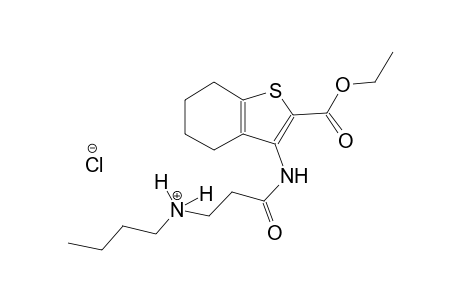 1-butanaminium, N-[3-[[2-(ethoxycarbonyl)-4,5,6,7-tetrahydrobenzo[b]thien-3-yl]amino]-3-oxopropyl]-, chloride
