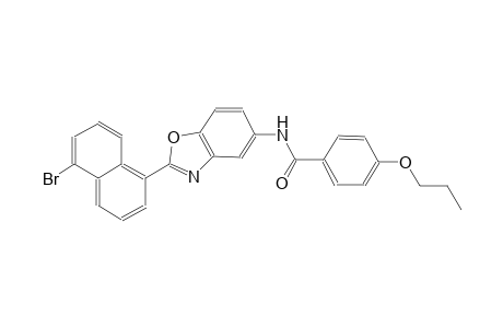 N-[2-(5-bromo-1-naphthyl)-1,3-benzoxazol-5-yl]-4-propoxybenzamide