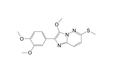 2-(3,4-dimethoxyphenyl)-3-methoxy-6-(methylthio)imidazo[1,2-b]pyridazine