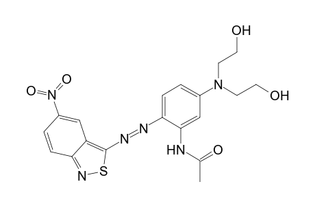 N-[5-[bis(2-hydroxyethyl)amino]-2-[(5-nitro-2,1-benzothiazol-3-yl)azo]phenyl]acetamide