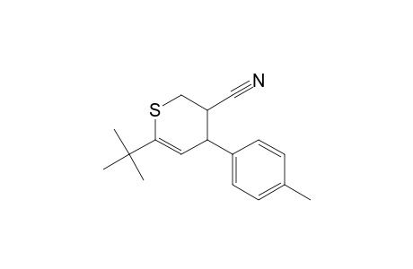 2H-Thiopyran-3-carbonitrile, 6-(1,1-dimethylethyl)-3,4-dihydro-4-(4-methylphenyl)-