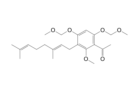 4,6-Bis[(methoxy)methoxy]-2-methoxy-3-(1'-geranyl)acetophenone