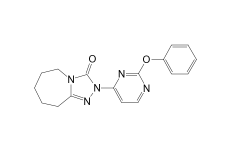 2-[2'-Phenoxypyrimidin-4'-yl)-6,7,8,9-tetrahydro-2H-(1,2,4)-triazolo[4,3-a]azepin-3(5H)-one