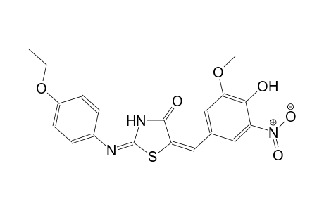 (2E,5E)-2-[(4-ethoxyphenyl)imino]-5-(4-hydroxy-3-methoxy-5-nitrobenzylidene)-1,3-thiazolidin-4-one