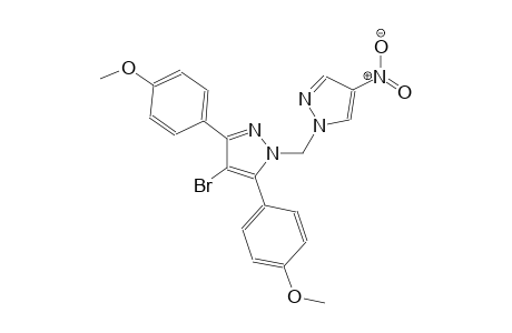 4-bromo-3,5-bis(4-methoxyphenyl)-1-[(4-nitro-1H-pyrazol-1-yl)methyl]-1H-pyrazole