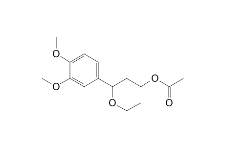 Benzenepropanol, .gamma.-ethoxy-3,4-dimethoxy-, acetate