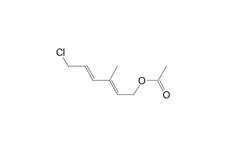 2,4-Hexadien-1-ol, 6-chloro-3-methyl-, acetate, (E,E)-