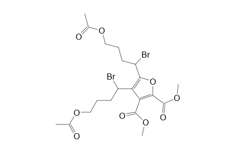 4,5-bis(4-acetoxy-1-bromo-butyl)furan-2,3-dicarboxylic acid dimethyl ester