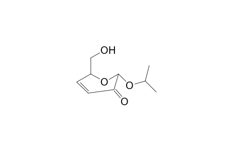 Isopropyl 3,4-dideoxy-.alpha.,D-glycero-hex-3-enopyranosid-2-ulose