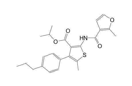 isopropyl 5-methyl-2-[(2-methyl-3-furoyl)amino]-4-(4-propylphenyl)-3-thiophenecarboxylate