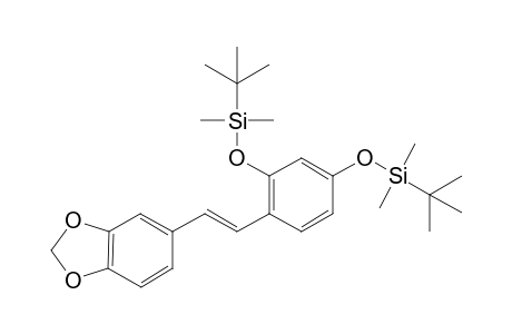 1-(3,4-Methylenedioxyphenyl)-2-(2,4-di-O-tert-butyldimethylsiloxyphenyl)ethene