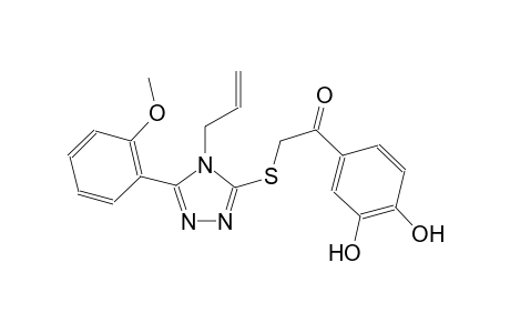 2-{[4-allyl-5-(2-methoxyphenyl)-4H-1,2,4-triazol-3-yl]sulfanyl}-1-(3,4-dihydroxyphenyl)ethanone