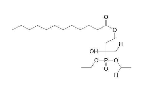 O,O-DIETHYL(1-HYDROXY-3-LAUROYLOXY-1-METHYLPROPYL)PHOSPHONATE
