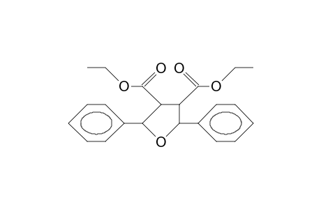 3T,4c-Diethoxycarbonyl-2T,5R-diphenyl-tetrahydrofuran