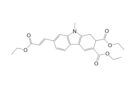 Diethyl 7-(3-ethoxy-3-oxoprop-1-enyl)-9-methyl-2,9-dihydro-1H-carbazole-2,3-dicarboxylate