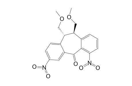 5H-Dibenzo[a,d]cyclohepten-5-one, 10,11-dihydro-10,11-bis(methoxymethyl)-3,6-dinitro-, (10R-trans)-