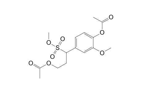 Benzenemethanesulfonic acid, 4-(acetyloxy)-.alpha.-[2-(acetyloxy)ethyl]-3-methoxy-, methyl ester