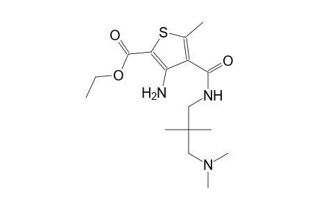 ethyl 3-amino-4-({[3-(dimethylamino)-2,2-dimethylpropyl]amino}carbonyl)-5-methyl-2-thiophenecarboxylate