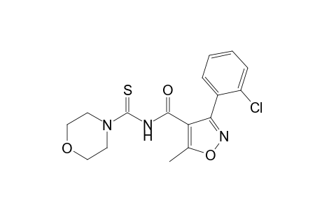 3-(o-chlorophenyl)-5-methyl-N-[(morpholino)thiocarbonyl]-4-isoxazolecarboxamide