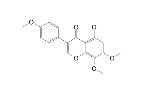 5-HYDROXY-7,8-DIMETHOXY-3-(4'-METHOXYPHENYL)-4H-1-BENZOPYRAN-4-ONE