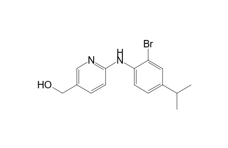 3-Pyridinemethanol, 6-[[2-bromo-4-(1-methylethyl)phenyl]amino]-