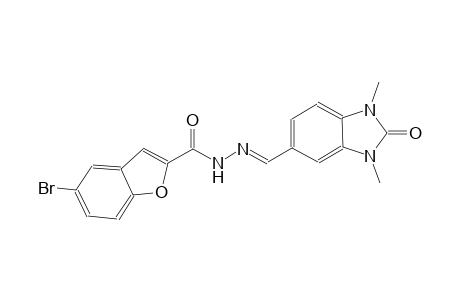 5-bromo-N'-[(E)-(1,3-dimethyl-2-oxo-2,3-dihydro-1H-benzimidazol-5-yl)methylidene]-1-benzofuran-2-carbohydrazide