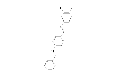 N-((E)-[4-(Benzyloxy)phenyl]methylidene)-3-fluoro-4-methylaniline