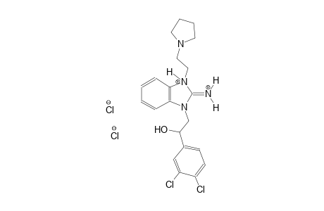 3-[2-(3,4-dichlorophenyl)-2-hydroxyethyl]-2-iminio-1-[2-(1-pyrrolidinyl)ethyl]-2,3-dihydro-1H-benzimidazol-1-ium dichloride
