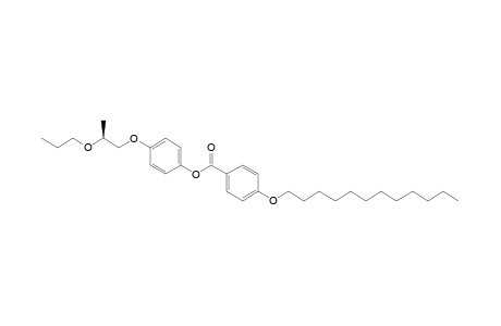 Benzoic acid, 4-(dodecyloxy)-, 4-(2-propoxypropoxy)phenyl ester, (S)-