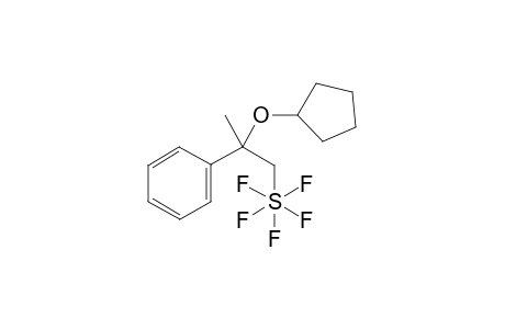 (2-(cyclopentyloxy)-2-phenylpropyl)pentafluoro-lamda-6-sulfane