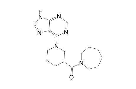 9H-purine, 6-[3-[(hexahydro-1H-azepin-1-yl)carbonyl]-1-piperidinyl]-