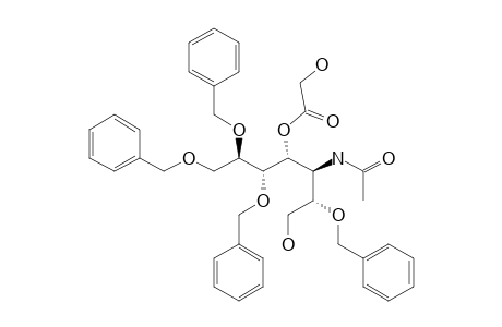 3-ACETAMIDO-2,5,6,7-TETRA-O-BENZYL-3-DEOXY-4-O-(HYDROXYACETYL)-D-GLYCERO-D-GALACTO-HEPTITOL